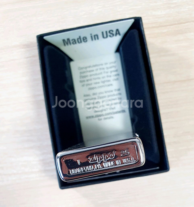 지포 정품 크롬 무광소 라이터 - G055--3