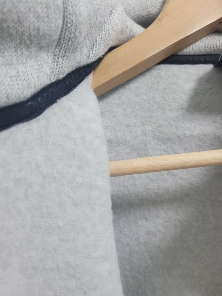 새상품)디스커버리 남성 니트트레이닝 기모후드집업 M,L--5