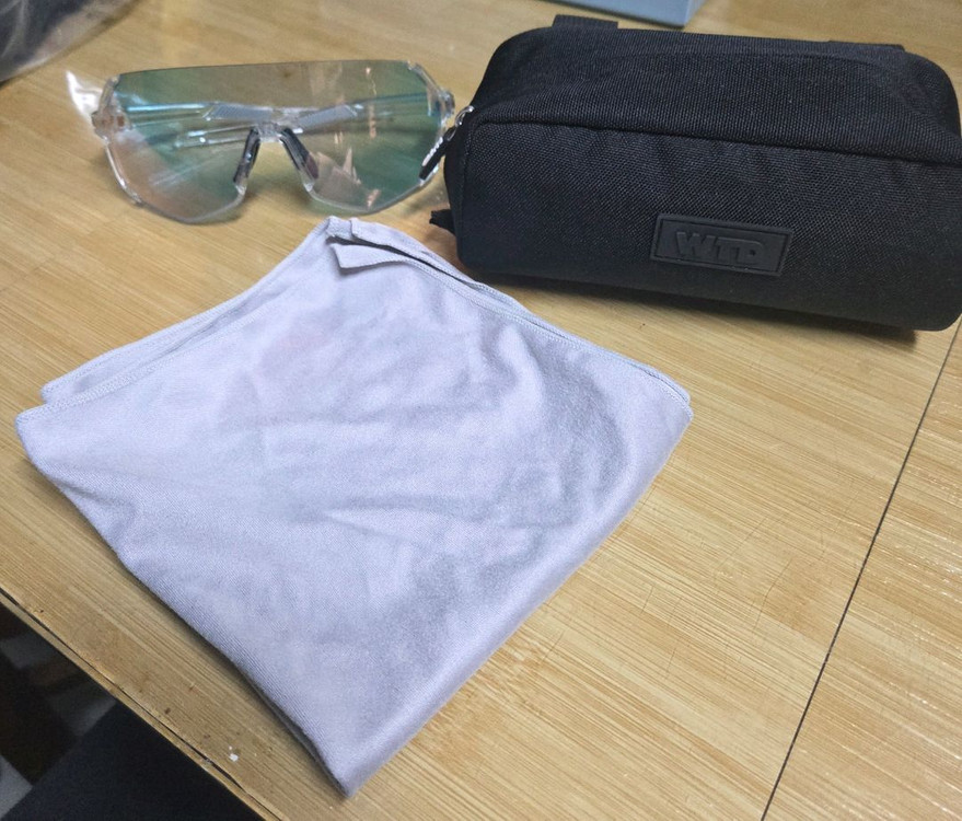 자전거 러닝 고글 WTD펜타 변색렌즈 선글라스(올클리어 피치 미러 변색렌즈)--2