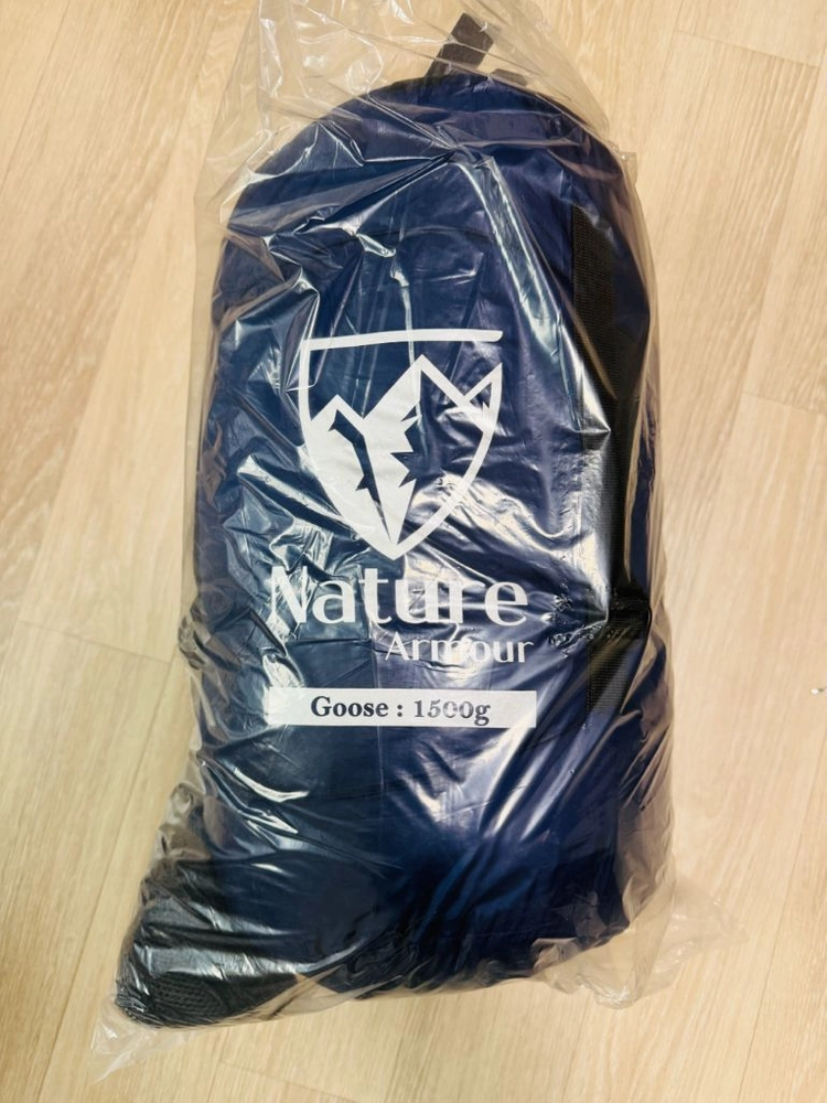 미개봉 네이처아머 구스 침낭 1500g (네이비) 팝니다 - 안심되는 중고거래