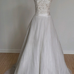 본식 화이트 튜브탑 웨딩 드레스(웨딩촬영 대여용,대여비로 구입하세요)