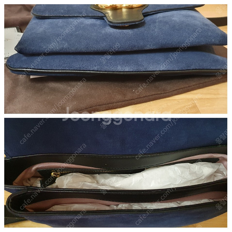 구찌 GG 스웨이드 숄더백 미듐 550126--4