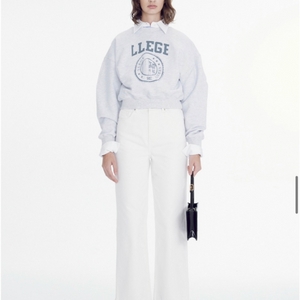 렉토 LLEGE 여성 맨투맨 스웨트셔츠
