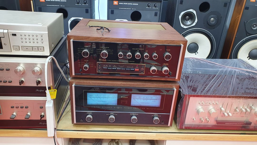 매킨토시MC7270 파워앰프/우드케이스/초민트급/NO기포 이미지