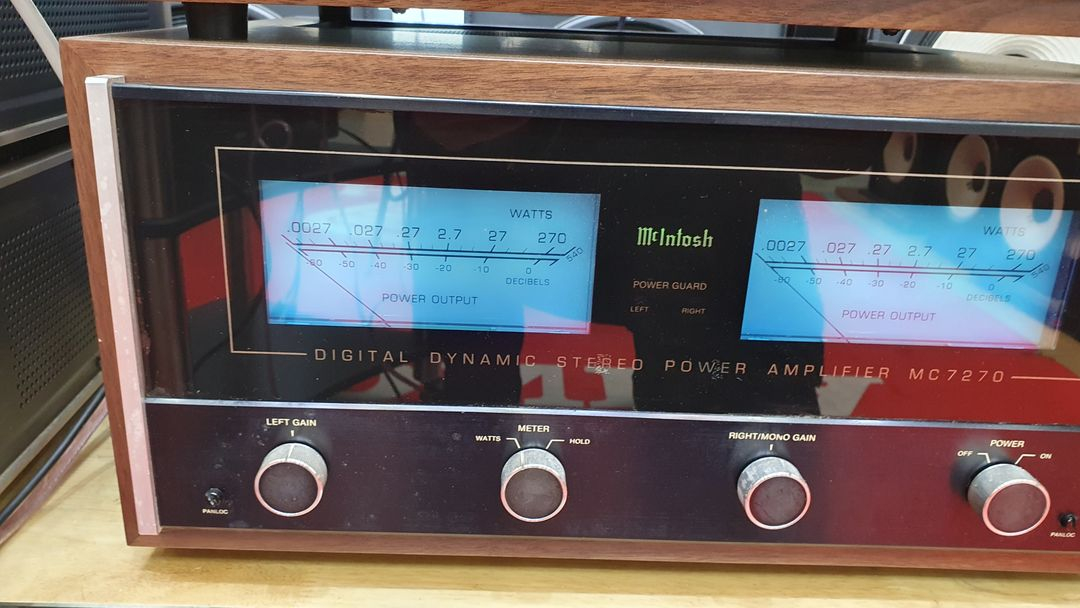 매킨토시MC7270 파워앰프/우드케이스/초민트급/NO기포 이미지