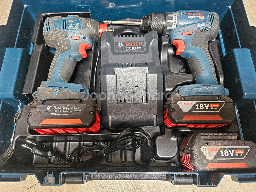 보쉬 브러쉬리스 충전 드릴 콤보 (스크류 해머, 임팩 겸 렌치) 세트--0
