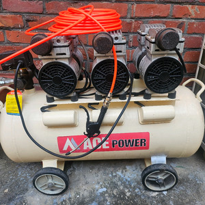 에이스 파워 저소음 무오일 콤프레셔 6마력 60리터 탱크