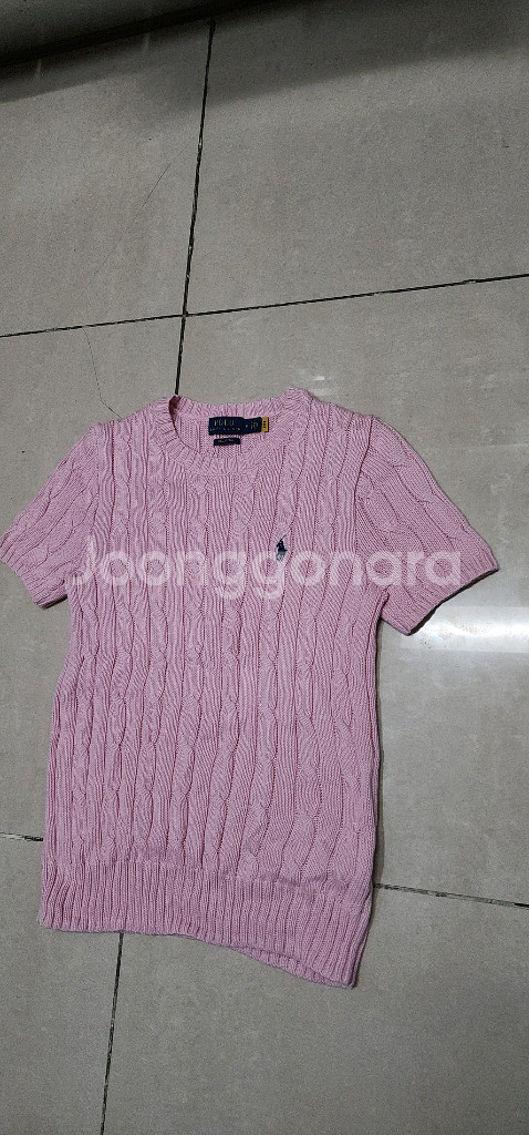 폴로랄프로렌 여성 케이블 니트반팔 55--0