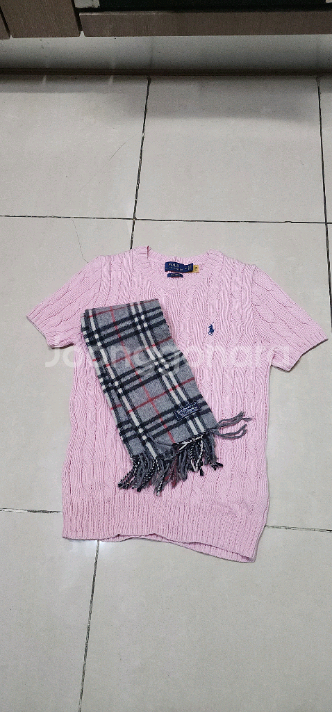 폴로랄프로렌 여성 케이블 니트반팔 55--1