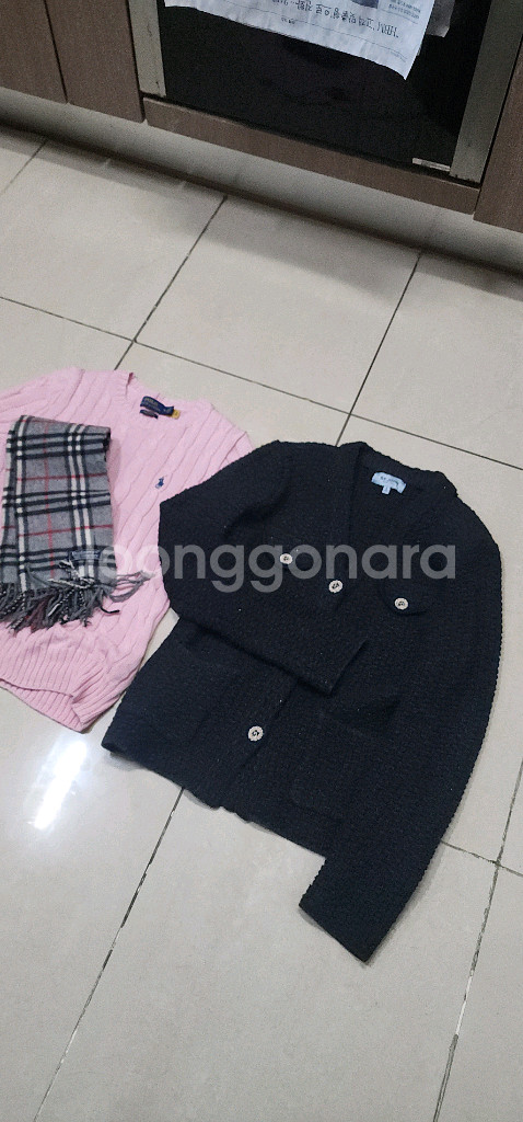 폴로랄프로렌 여성 케이블 니트반팔 55--2