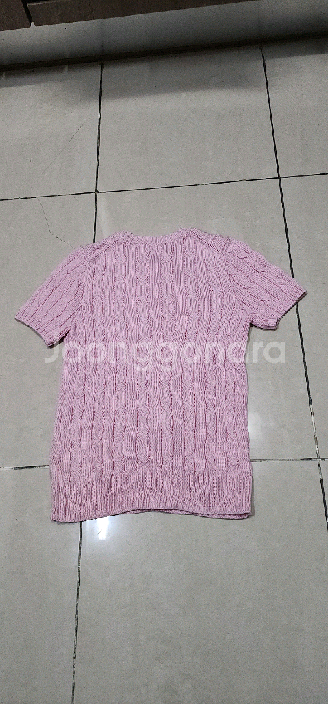 폴로랄프로렌 여성 케이블 니트반팔 55--3