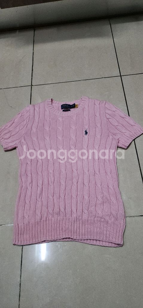 폴로랄프로렌 여성 케이블 니트반팔 55--4