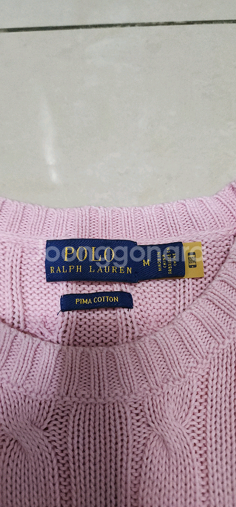 폴로랄프로렌 여성 케이블 니트반팔 55--5