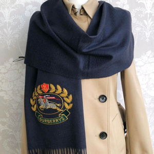 [가격인하] (새상품) 버버리 아카이브로고 캐시미어 롱머플러