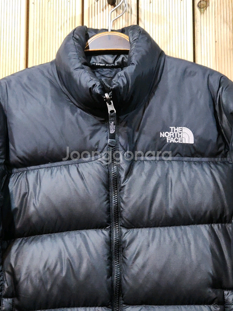 (M) 노스페이스 눕시패딩 점퍼 블랙 거위털 700 구스다운 자켓--1