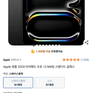 아이패드 프로 13인치 M4 256GB