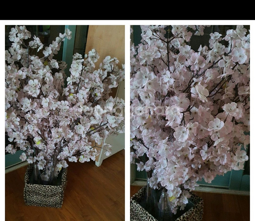 벚꽃조화 예쁘고 실제보면 훨씬더 풍성하고 예쁨 저렴히2만5천원 인테리어굳--2