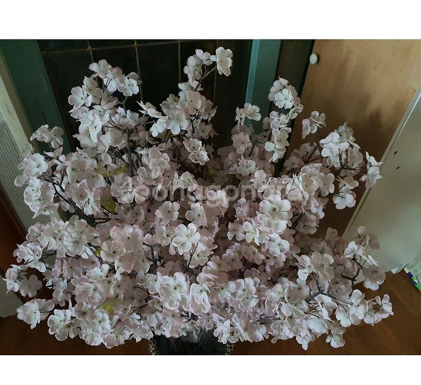 벚꽃조화 예쁘고 실제보면 훨씬더 풍성하고 예쁨 저렴히2만5천원 인테리어굳--9