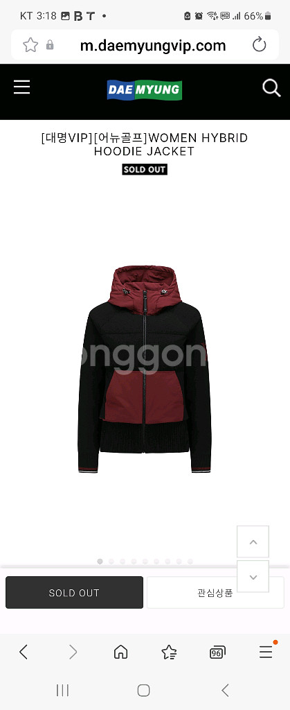 어뉴골프 여성하이브리드 쟈켓--0