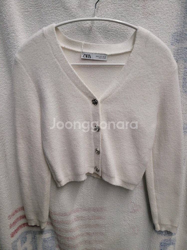 자라 니트 가디건 앙고라 느낌 여성 S--0