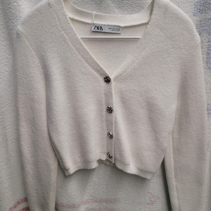 자라 니트 가디건 앙고라 느낌 여성 S