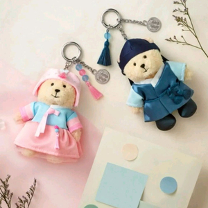 스타벅스 한복 베어리스타 키체인 광장마켓 (각각 판매)