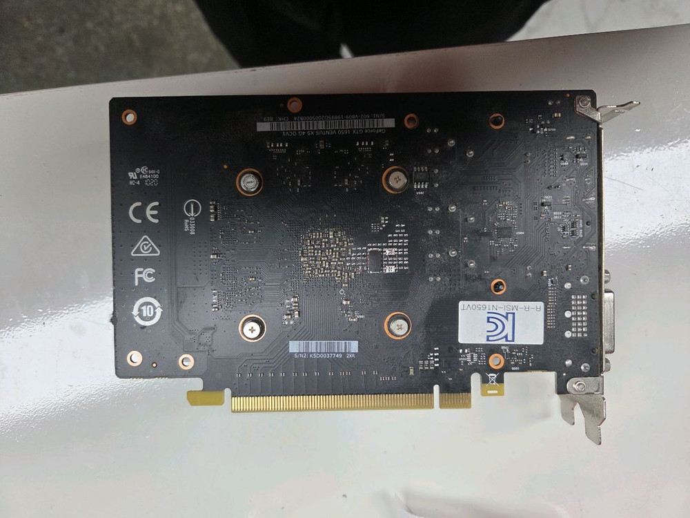 MSI GeForce GTX 1650 VENTUS XS 4G OC 그래픽 카드입니다--4