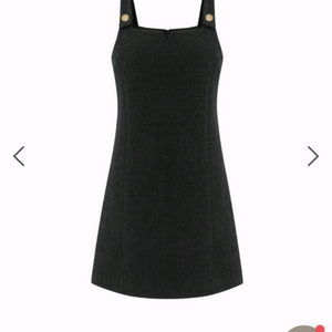 드파운드 버튼 슬리브리스 원피스