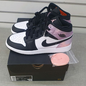 조던 1 미드 SE GS 타이다이 코랄 245 새상품