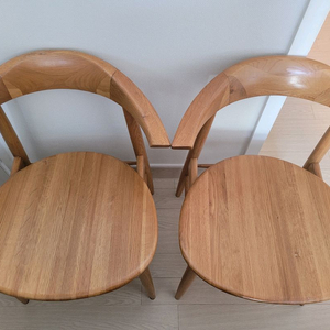 우드코 원목 아치형 의자