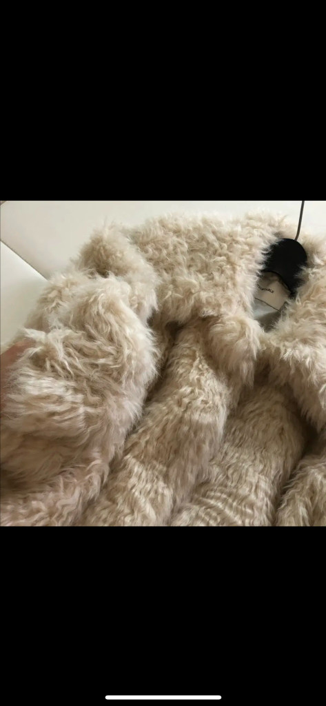 모네마켓 베지터블 미니 퍼 자켓 퍼피 부클 출근룩 코트 양털 이미지