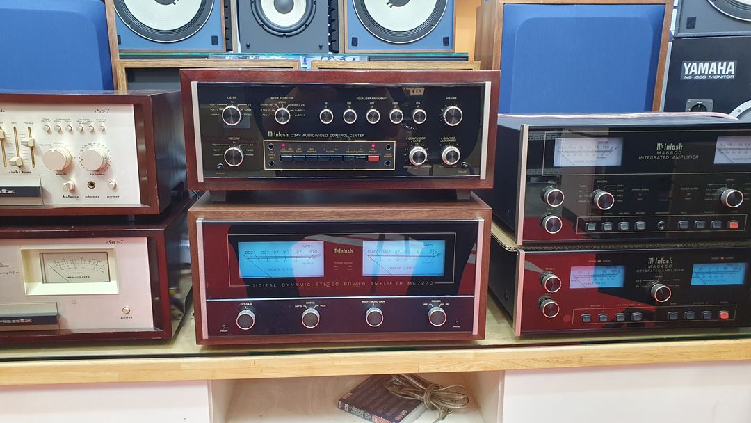 매킨토시MC7270파워앰프/C34V프리앰프/우드케이스/초민트급/NO기포/재입고 이미지