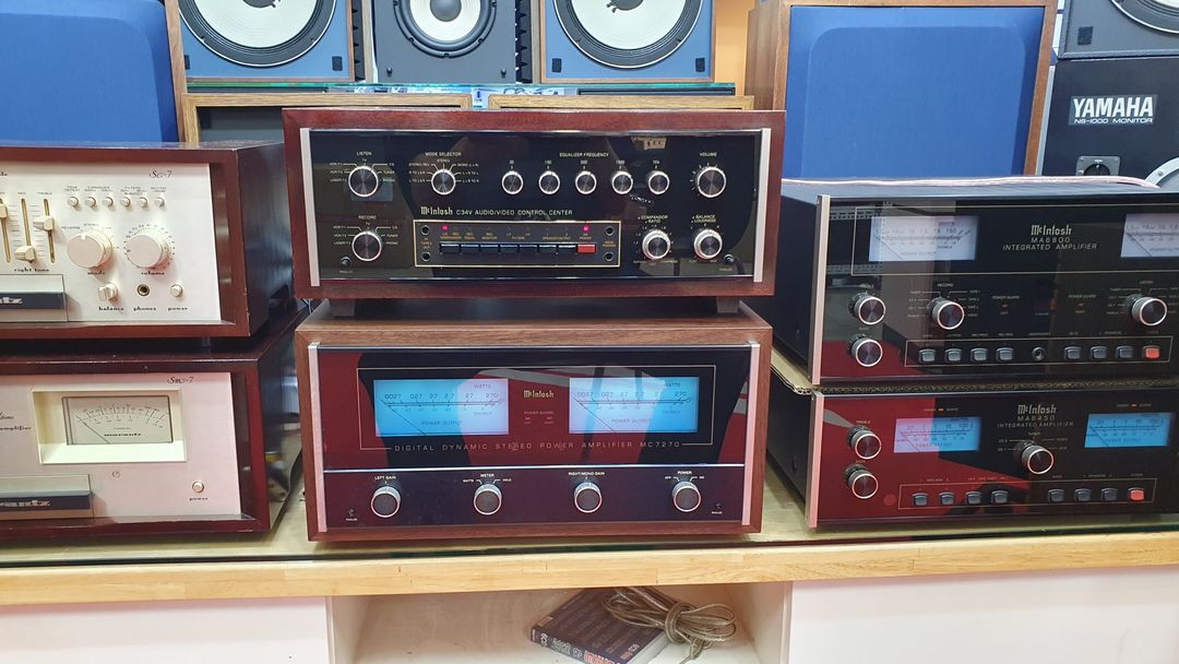 매킨토시MC7270파워앰프/C34V프리앰프/우드케이스/초민트급/NO기포/재입고 이미지