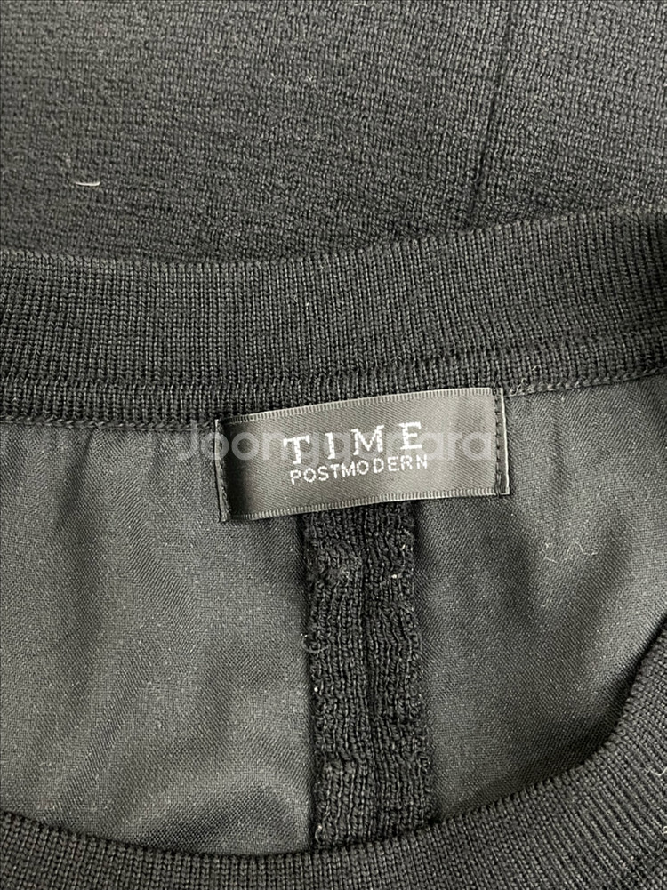 타임 블랙 니트 원피스--7