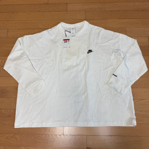 [L] 나이키 피스마이너스원 피마원 롱슬리브 긴팔 티셔츠 흰색 지디 (dr0097-100) 이미지