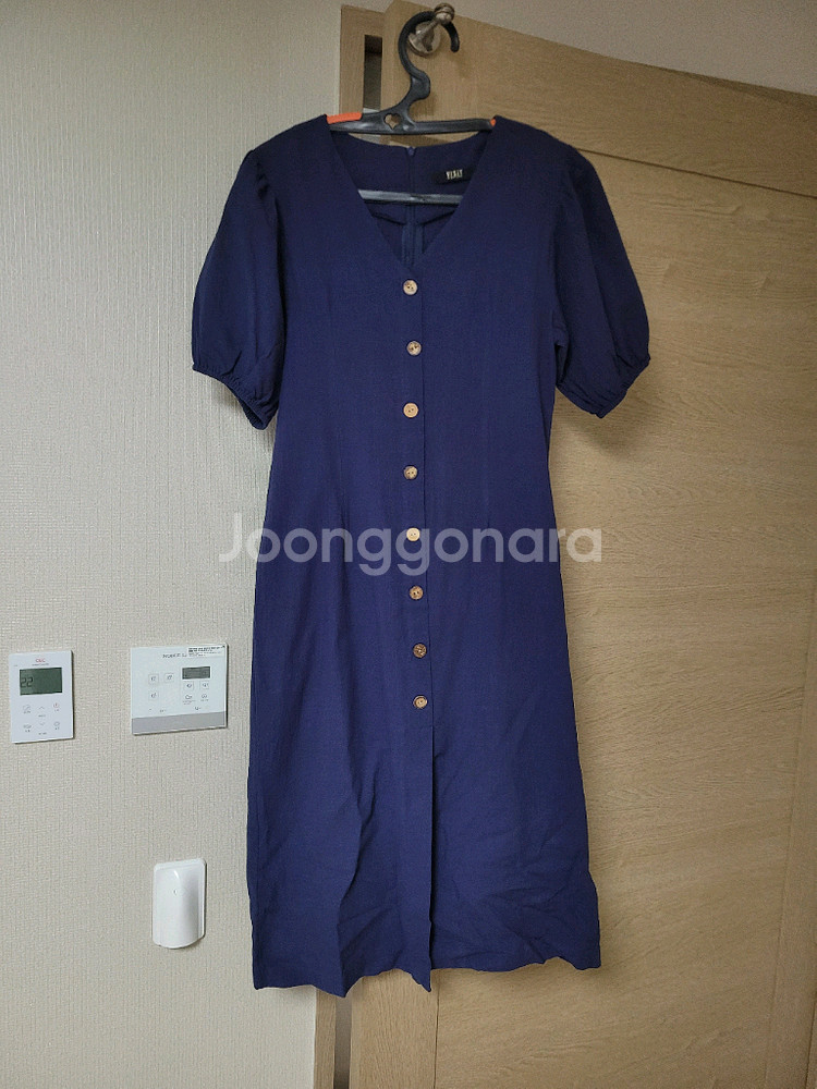 새상품급)VISIT 네이비 롱원피스 프리사이즈--1