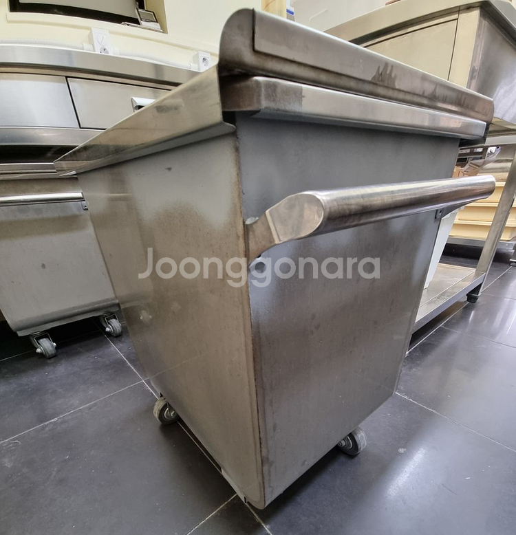 업소용 스테인리스 주방 개량 작업대(sus304, 1350*700) 및 개량통 3개--4