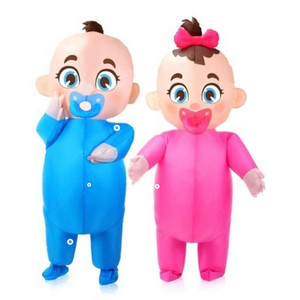 결혼식화동/코스튬/할로윈 등 아기 에어슈트(풍선인형탈) 두개일괄