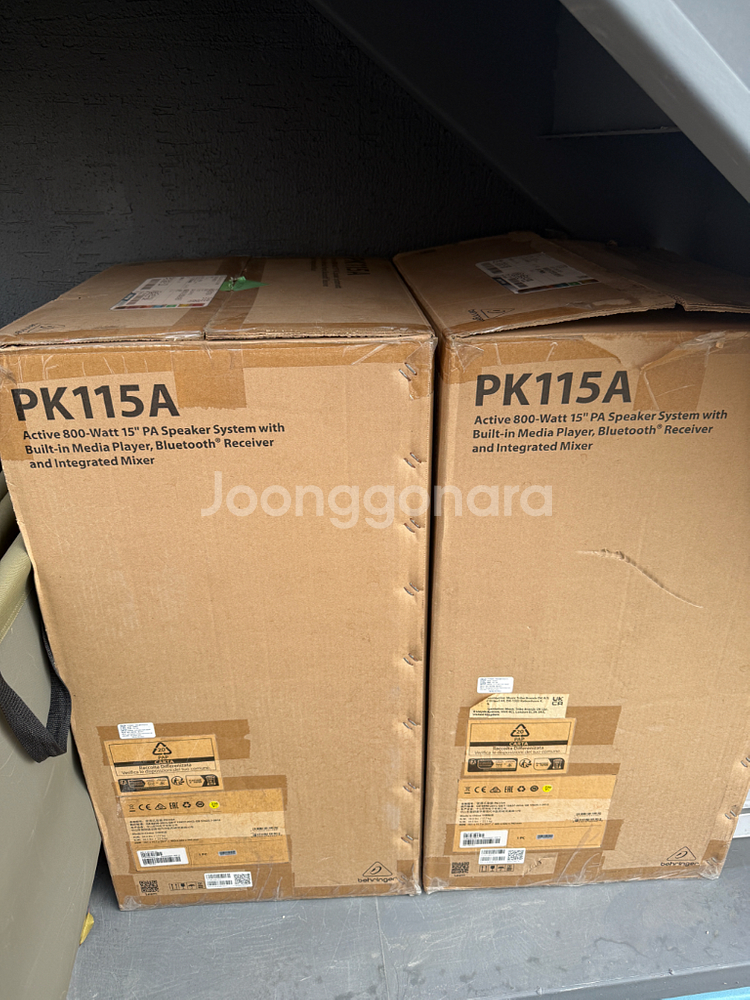 베링거 PK115A 스피커 1조(스탠드 포함)--1