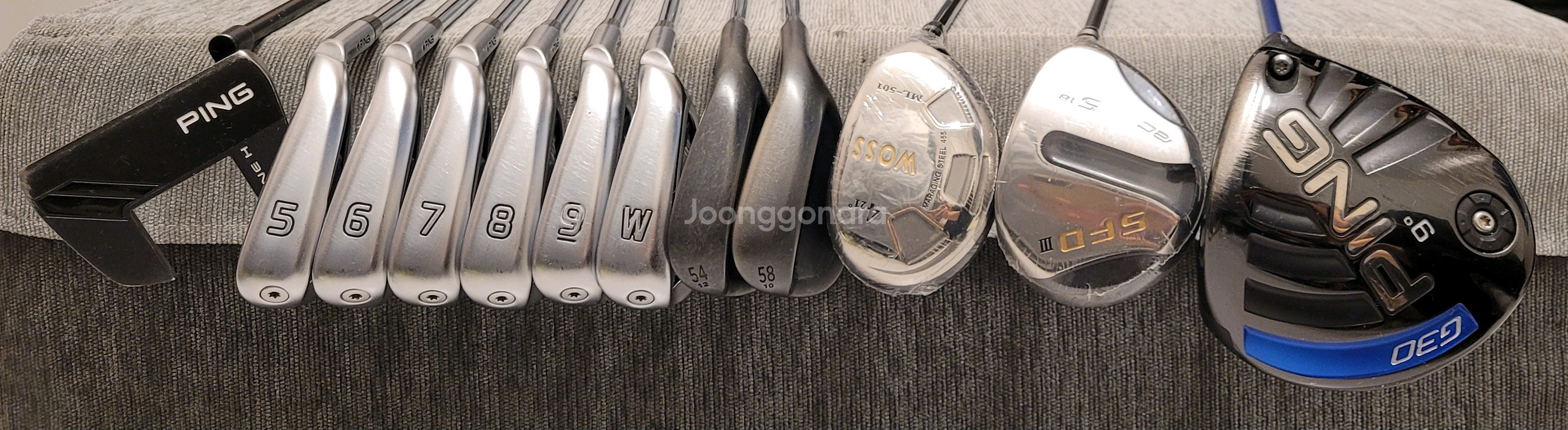 + 핑 + 남성용 골프채 풀세트--3