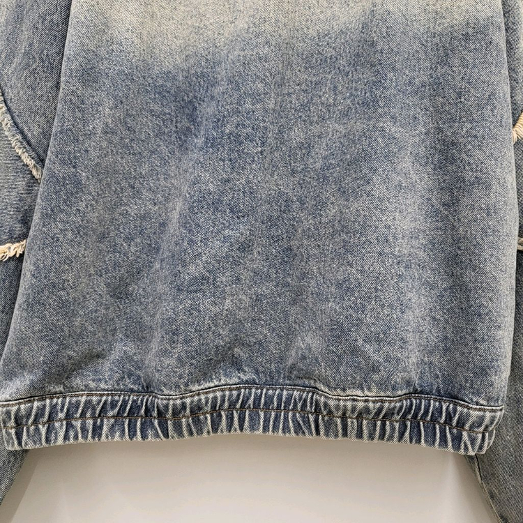 아워룸 빈티지 후드 데님 자켓 새상품--6