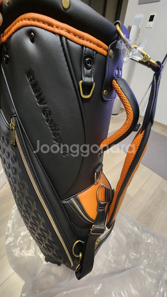 bmw프리미엄 골프백 꼬냑--1