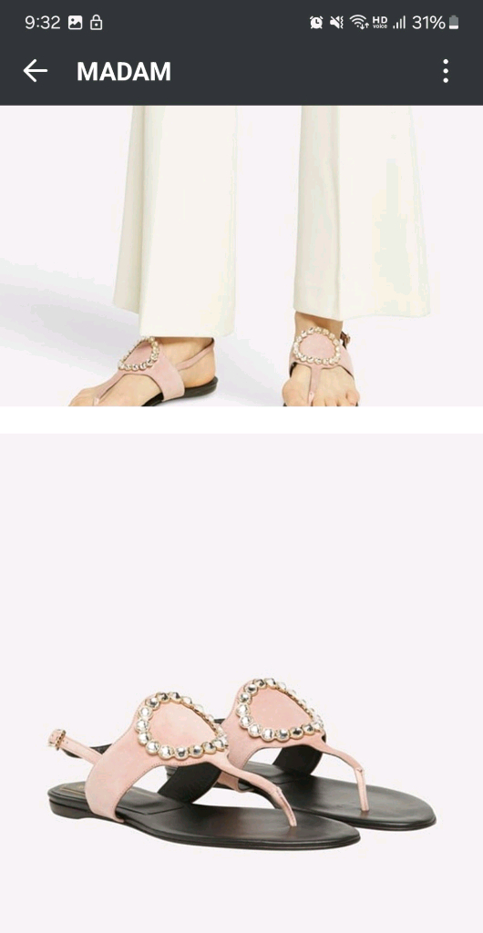 로저비비에 플립플랍 샌들 이미지