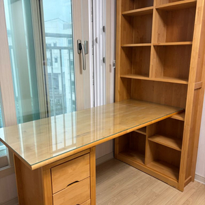 원목 책상 수납장 세트