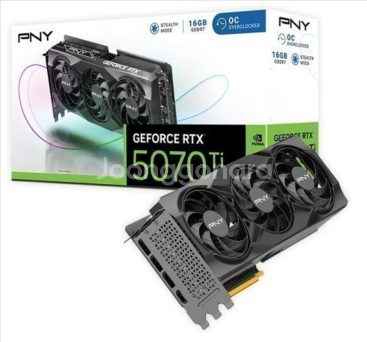 PNY 지포스 RTX 5070 Ti OC D7 16GB Triple Fan 미개봉--0