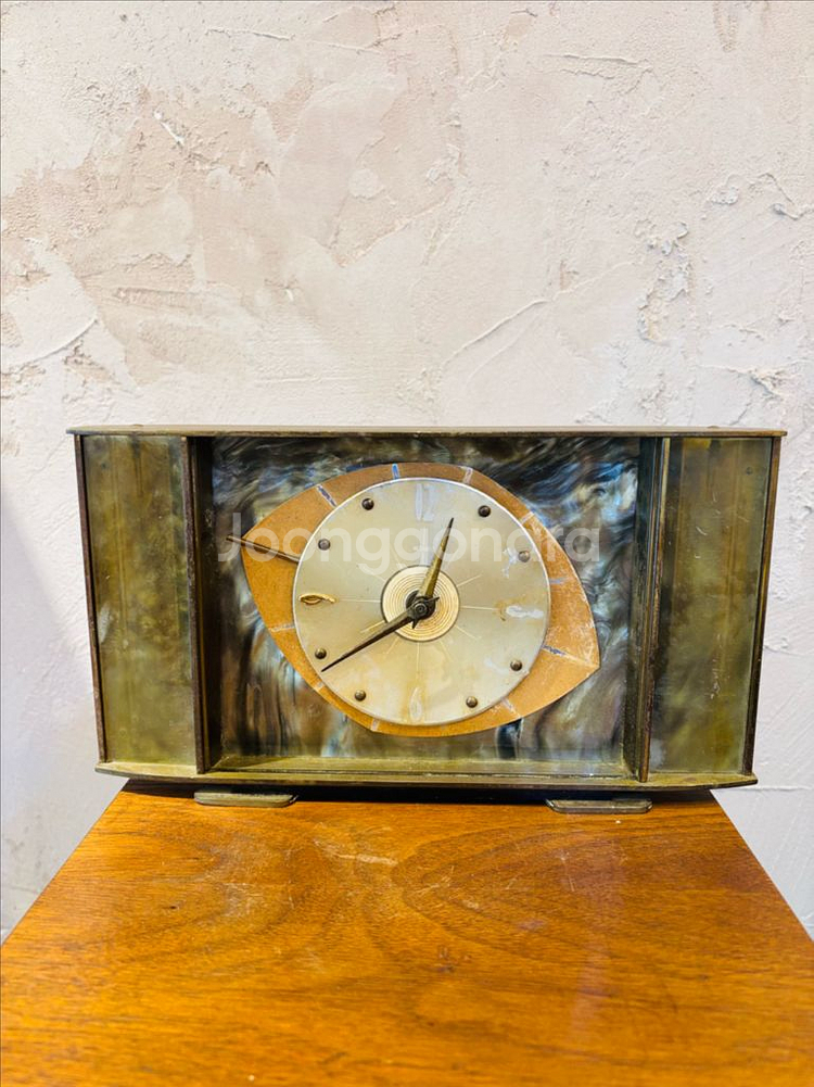 영국 Metamec 8 day 빈티지 탁상시계--0