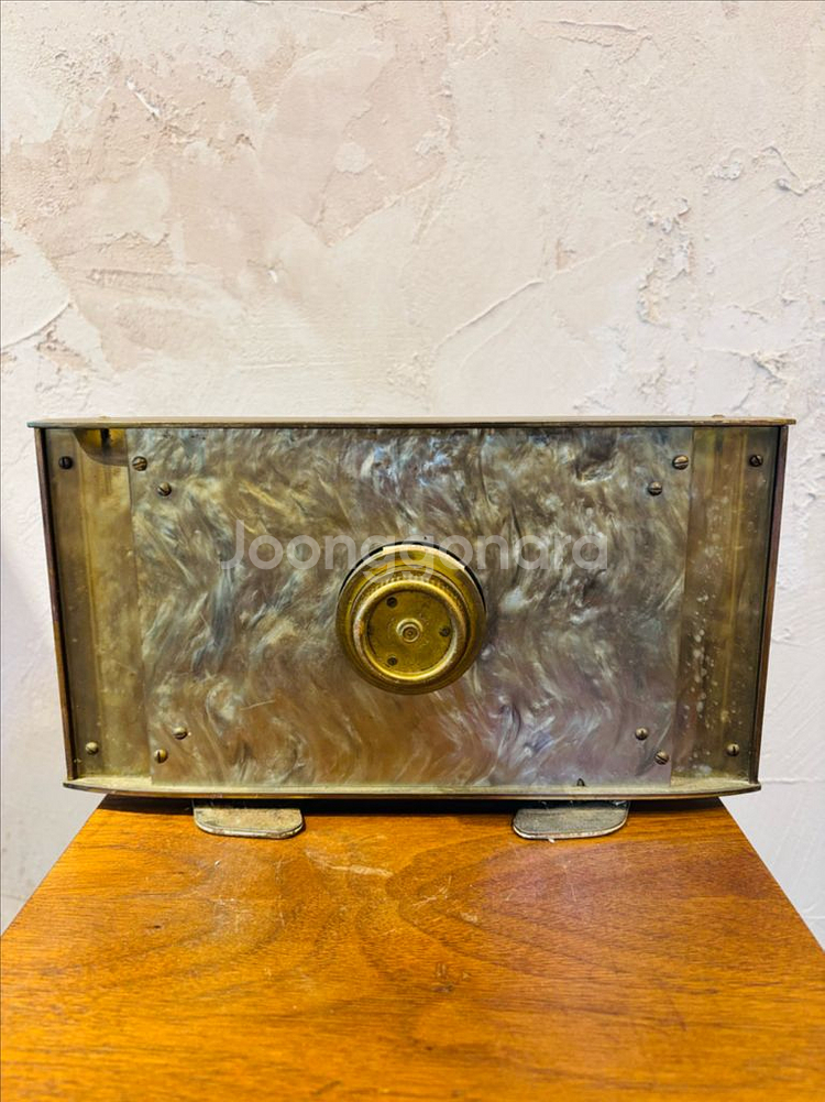 영국 Metamec 8 day 빈티지 탁상시계--4