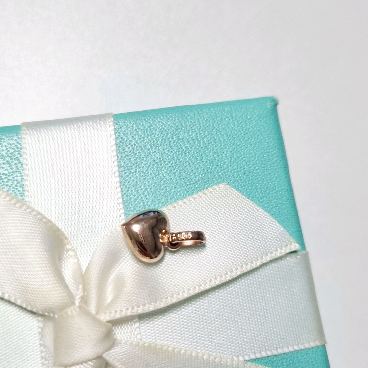 14k미니 통통 하트 펜던트(체인제외) 이미지