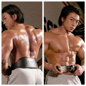 하빈져 프로 레더 벨트 헬스 웨이트 리프팅+벨트 파우치 복압 크로스핏