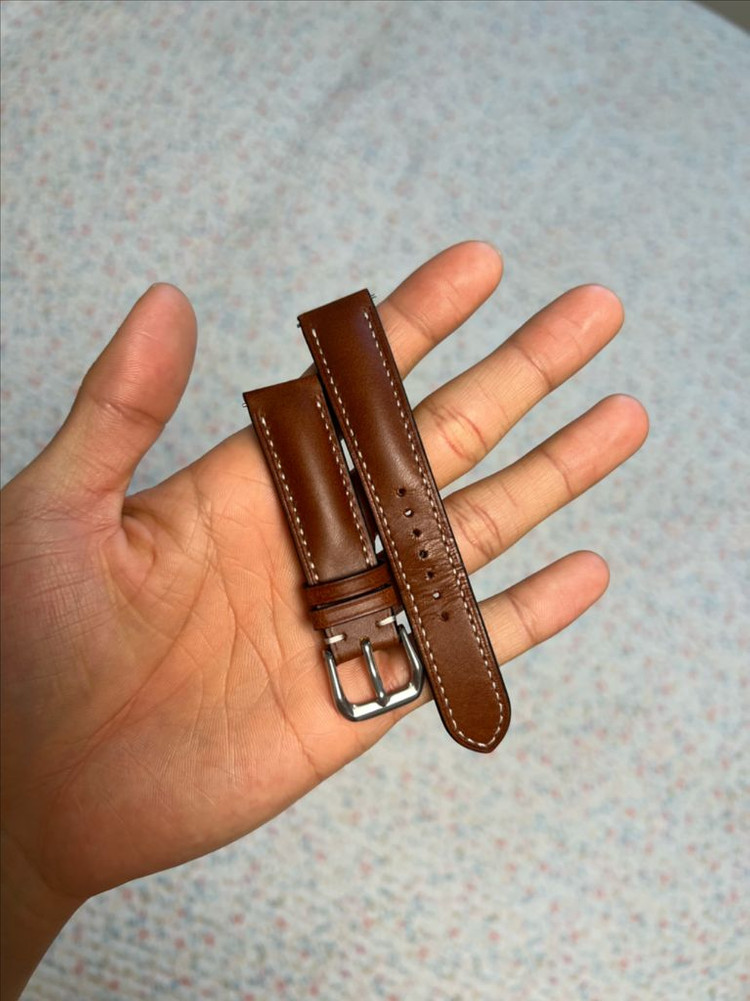 OAS 오에이에스 이탈리안 패딩 워치 레더 가죽 밴드 스트랩 시계줄 이미지